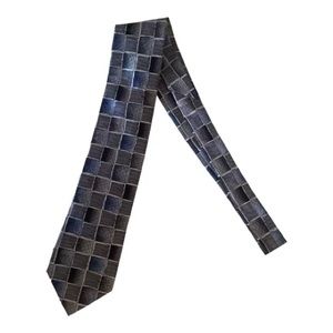 J. Garcia Silk Necktie Overlooking the Desert Collection Fifty-Two Blue Gray